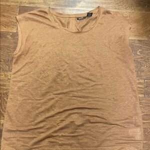 Tahari Brown Short Sleeve Women's Tee